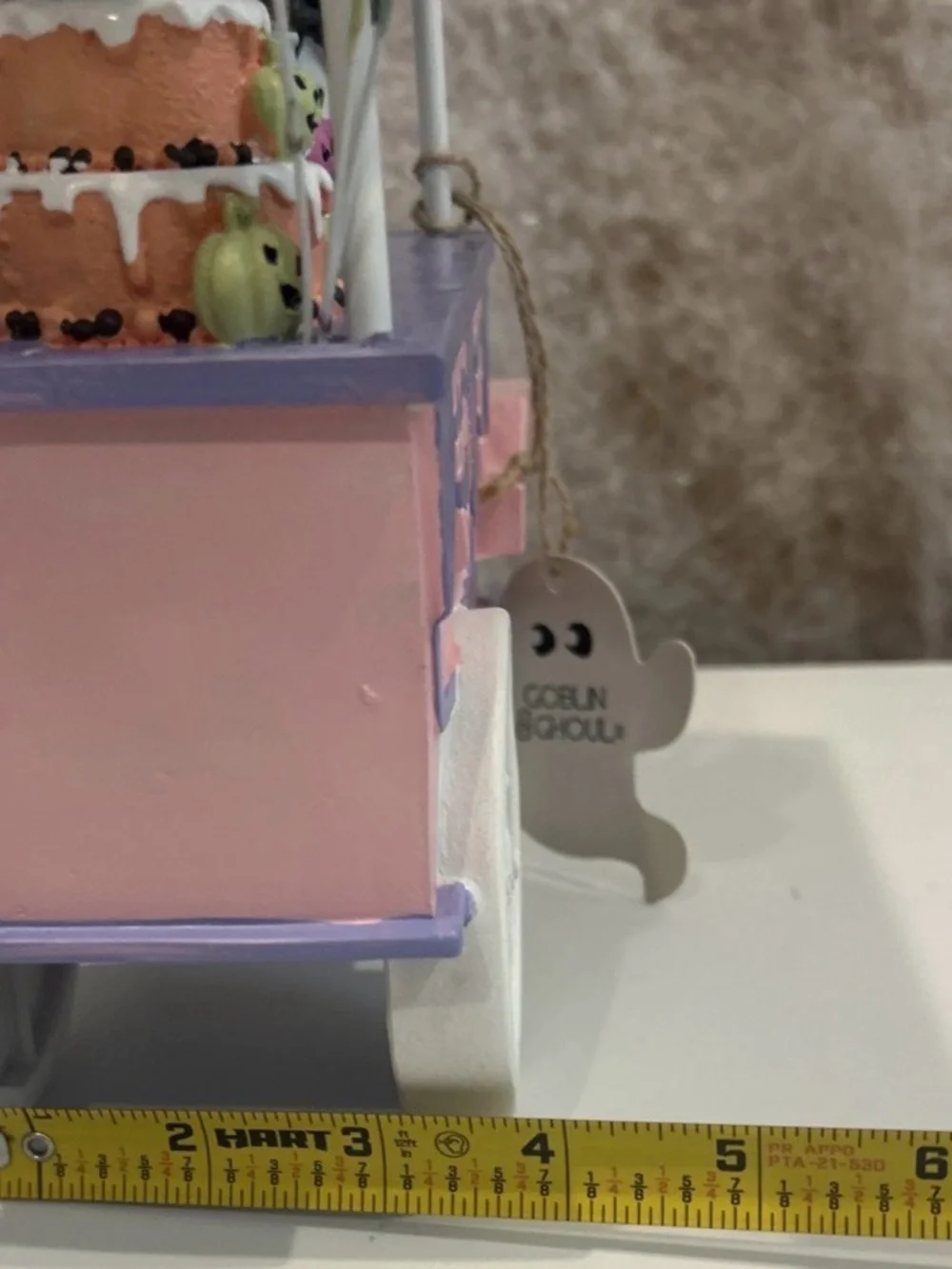 Goblins & Ghouls Pastel Pink Halloween Sweet Treat Pumpkin Cake Ice Cream Cart